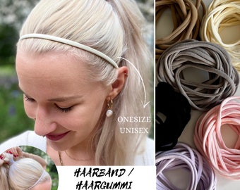 minimalistisches NYLON Sport Haarband, Haargummi, JGA Haarbänder, elastische Stirnband, Haaraccessoire, Einheitsgröße für jeden Kopf