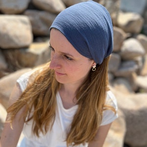 Musselin Kopftuch Bandana in 64 Farben, leichtes Sommer Haarband, Unisex für Frauen und Männer, Einlagig, Sport Freizeit Stirnband Bild 9