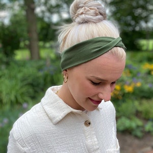 Neu schmales CURVY Headband in 100 Farben, Uni Stirnband, Turban Haarband,unisex für Damen, Männer und Kinder Bild 6