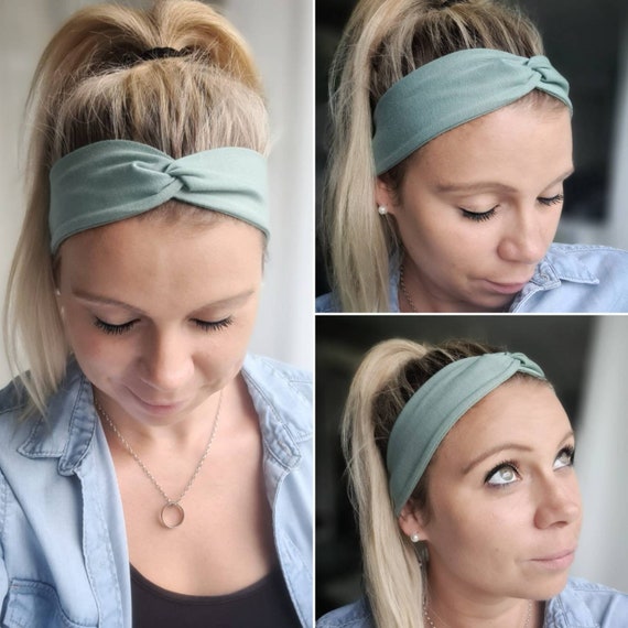 Damen-Haarband In Hellblau | Elegantes Stirnband Für Mädchen & Frauen | Für Party, Büro & Alltag