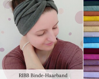 Ribb Haarband zum binden in 20 Farben , in kurz oder lang, viele Bindemöglichkeiten, extrem guter Halt, ideal für Sommer und in der Freizeit