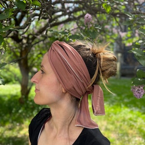 CUTY Bambus Bindehaarband in 18 Farben, Bestseller Haarband zum selber binden, ideal für Sommer und in der Freizeit, einlagig & gesäumt Bild 10
