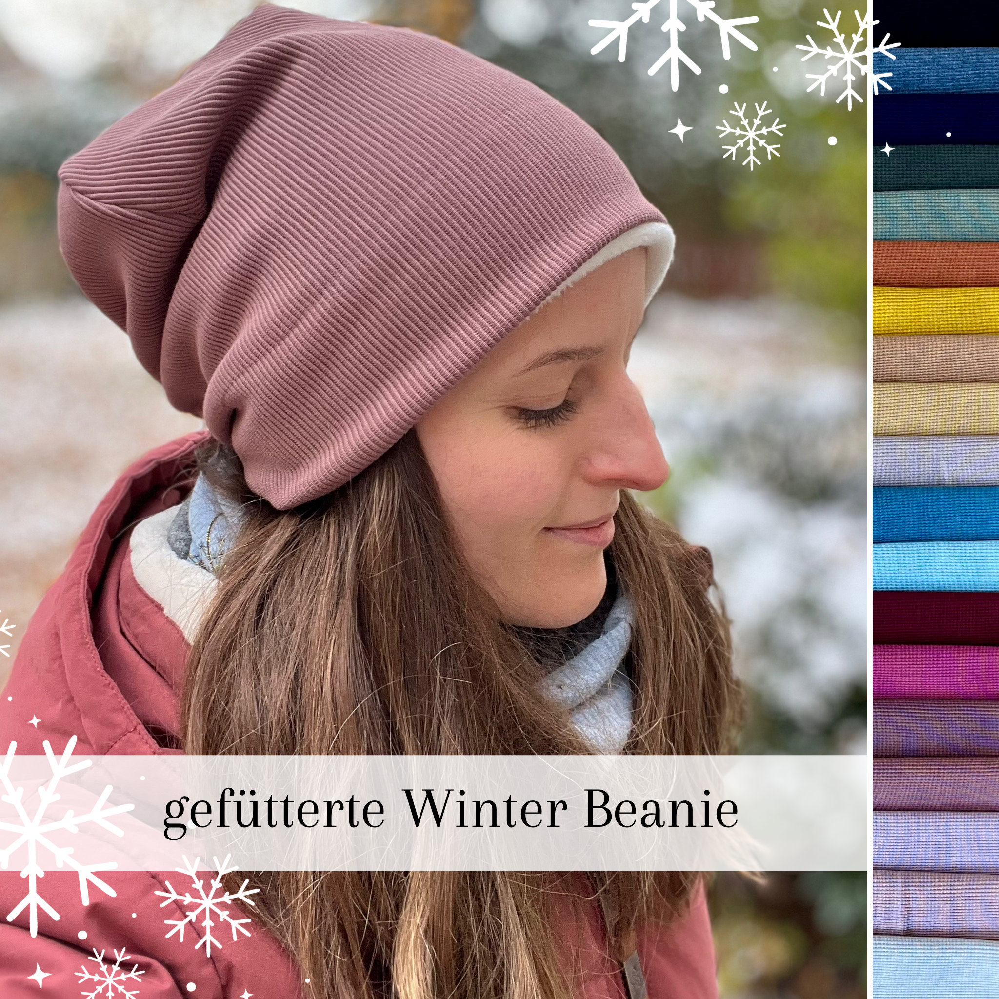 Beanie mit fleece