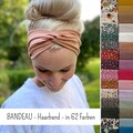 BANDEAU hairband in many colors, light summer hairband, 2 ways to wear, single layer seamless, article no. 1065571359