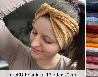 CORD Roat’it Haarband in 8 Farben, ideal für Räume,  leichtes Sommer Haarband, in 12 oder 20cm, Einlagiges Stirnband, Sport- Freizeit