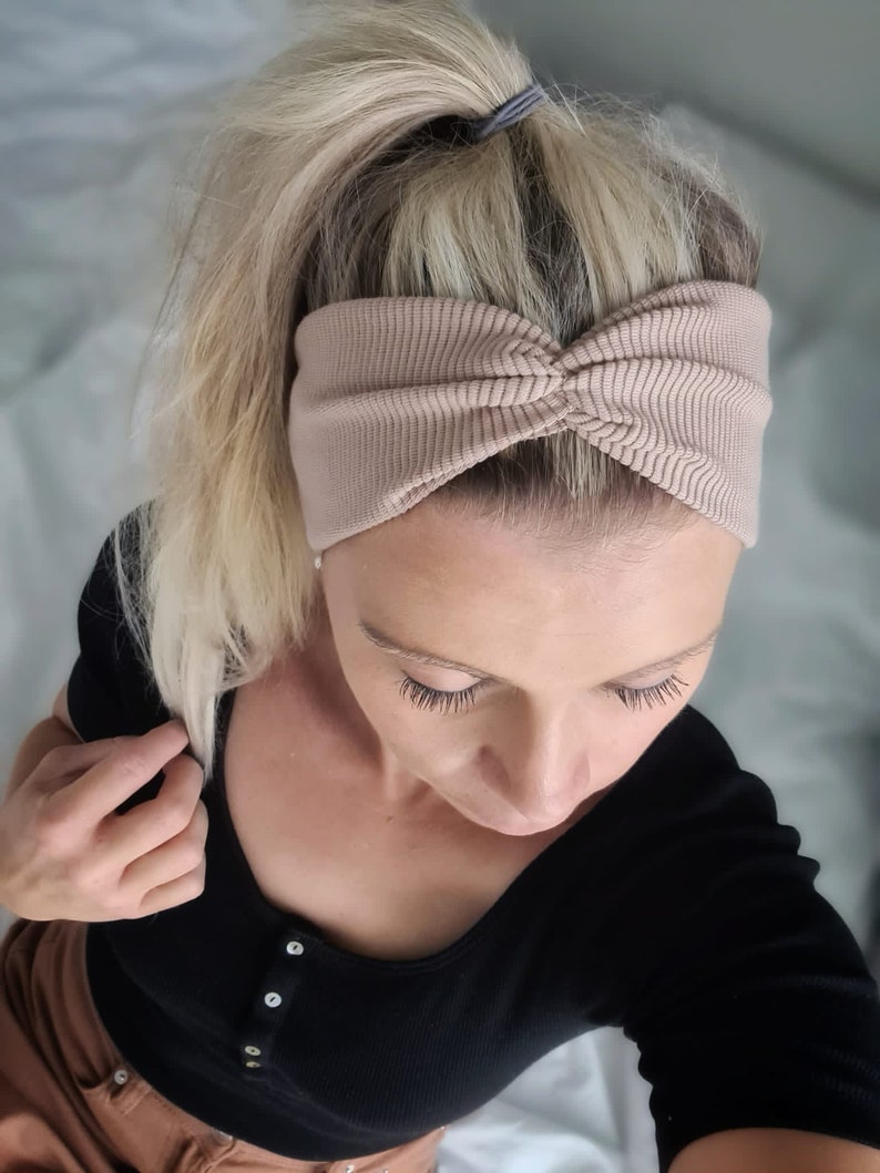 RIBB Twist Haarband in 18 Farben, leichtes Sommer Haarband, 2 Tragemöglichkeiten, Einlagig Nahtlos, Sport Freizeit Stirnband Bild 6