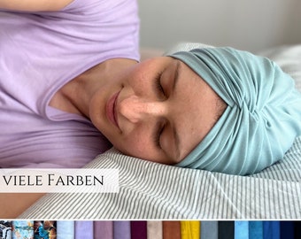 Bambus Twist Turban Mütze, Bamboo Chemo Cap, Schlafmütze, Maßanfertigung, Alopezie Haarausfall, Anti Spliss, Kopftuch, Sonnenhut