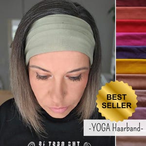 YOGA Haarband in vielen Farben maßgefertigt, leichtes Sommer Haarband, 2 Breiten, UNISEX, Einlagig Nahtlos, Artikel Nr. 1757962241
