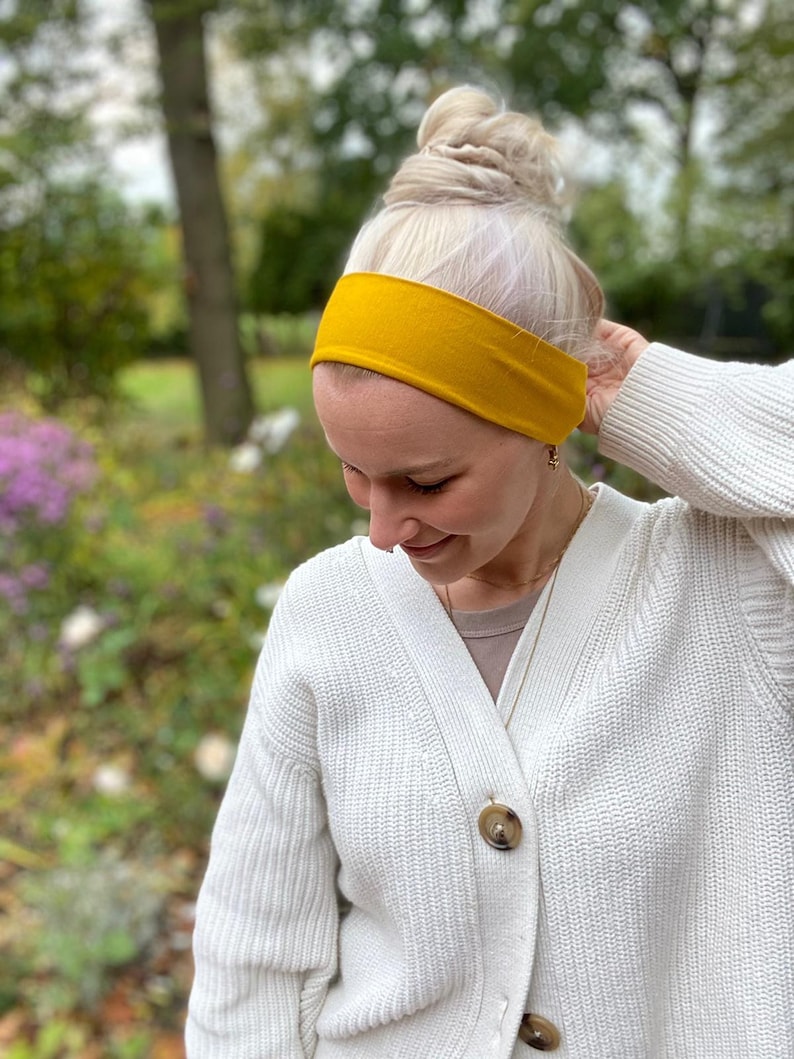 Gerades Haarband in über 100 Farben, in schmal oder breit, Active Sport Freizeit Haarband, Unisex für Frau und Mann Gerade Schmal 5cm