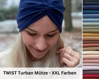 TWIST Turban Hat, custom-made in many colors, Chemo Cap, Sun Hat, Made to Measure, Alopecia Hair Loss, Headscarf, Item No. 11549768