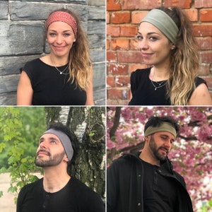 YOGA Haarband in über 100 Farben, leichtes Sommer Haarband, Unisex für Frauen und Männer, Einlagig Nahtlos, Sport Freizeit Stirnband Bild 9