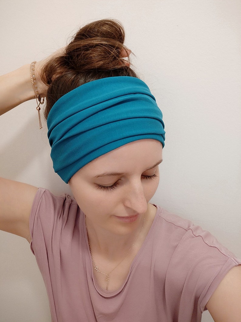 YOGA Haarband in über 100 Farben, leichtes Sommer Haarband, 2 Breiten, UNISEX, Einlagig Nahtlos, Sport Freizeit Stirnband Bild 8