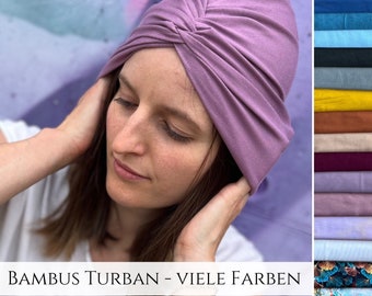 Bambus Twist Turban Mütze, Bamboo Chemo Cap, Schlafmütze, Maßanfertigung, Alopezie Haarausfall, Anti Spliss, Kopftuch, Sonnenhut