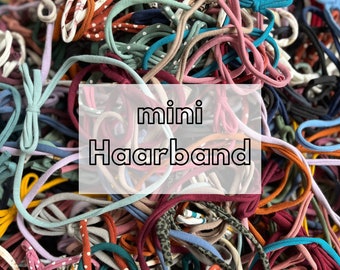 mini Haarband in 100 Farben, schmale Haarschleifen Onesize, mini Haarband, ideales Geschenk zur Geburt, Geburtstag