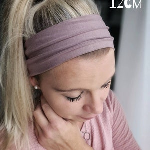 YOGA Bambus Haarband, einlagig, in 12cm 20cm oder 30cm Breite, FARBAUSWAHL, Maßanfertigung, Turban-Haarband, Kopftuch Bild 6