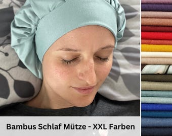 Bamboo balloon cap, single layer – chemo cap, night cap, seamless & breathable, wearable 24/7, handmade