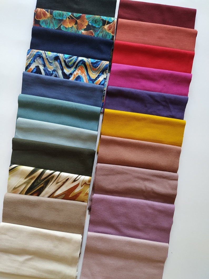 CUTY Bambus Bindehaarband in 18 Farben, Bestseller Haarband zum selber binden, ideal für Sommer und in der Freizeit, einlagig & gesäumt Bild 3