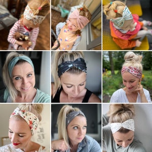 Twist Haarband in über 100 Farben, leichtes Sommer Haarband, 2 Tragemöglichkeiten, Einlagig Nahtlos, Sport Freizeit Stirnband Bild 9