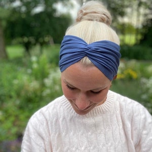 BAMBUS Twist Haarband in 18 Farben, leichtes Sommer Haarband, 2 Tragemöglichkeiten, Einlagig Nahtlos, Sport Freizeit Stirnband Bild 7