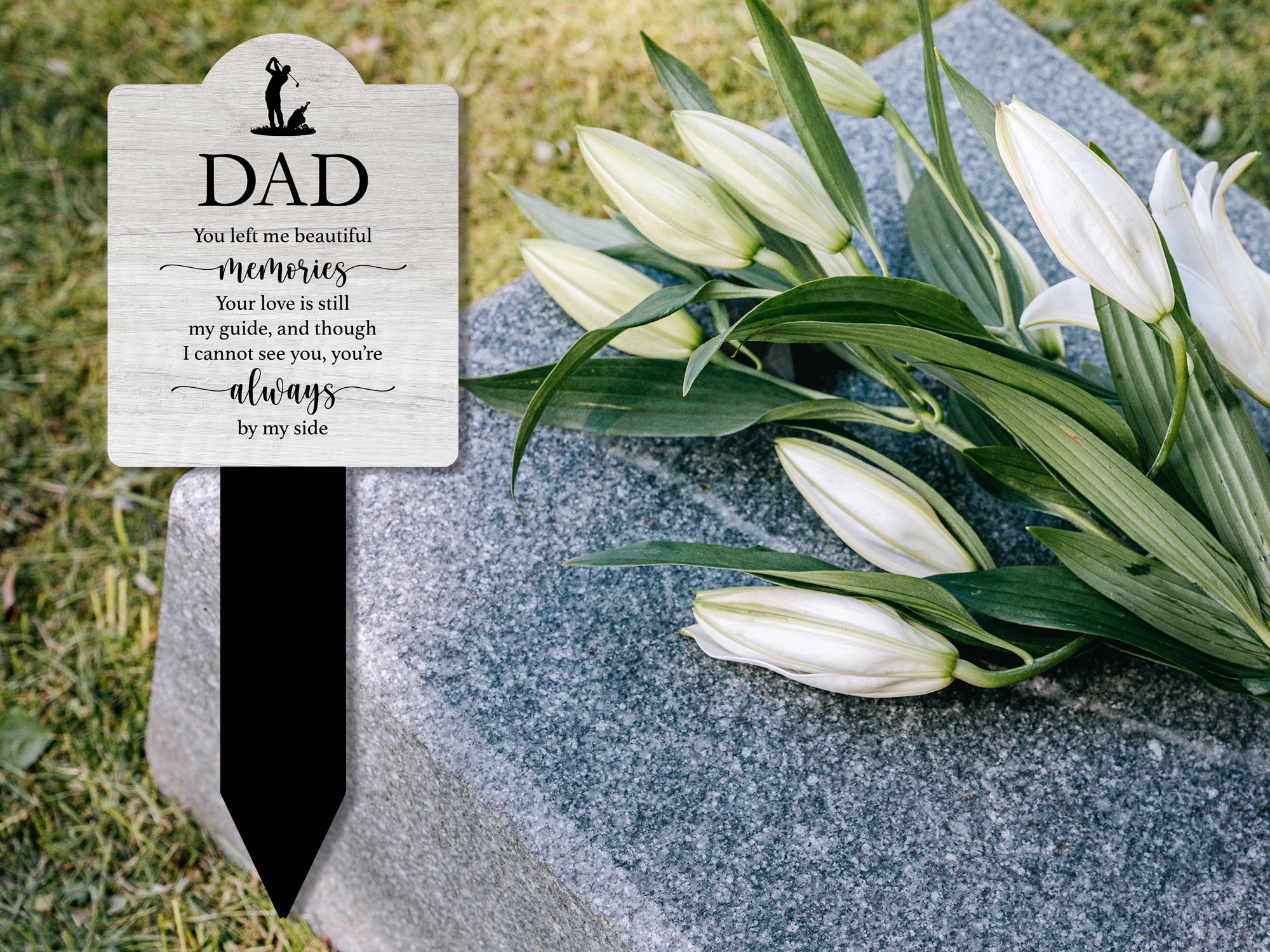 Dad Memorial Stake Grave Markers for Cemetery or Garden Etsy Australia
