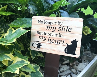 Cat Memorial Plaque Stake | Choice of Remembrance Poem
