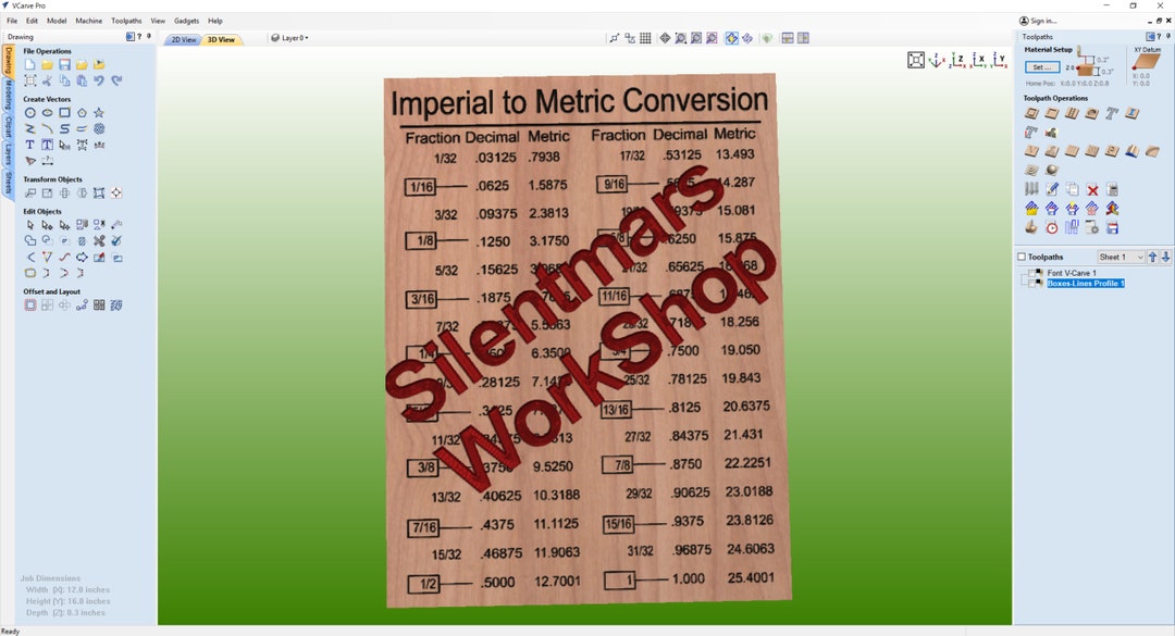 Measurement Conversion Chart Imperial to Metric Digital File Svg Ai Crv ...