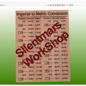 Measurement Conversion Chart Imperial to Metric Digital File Svg Ai Crv ...