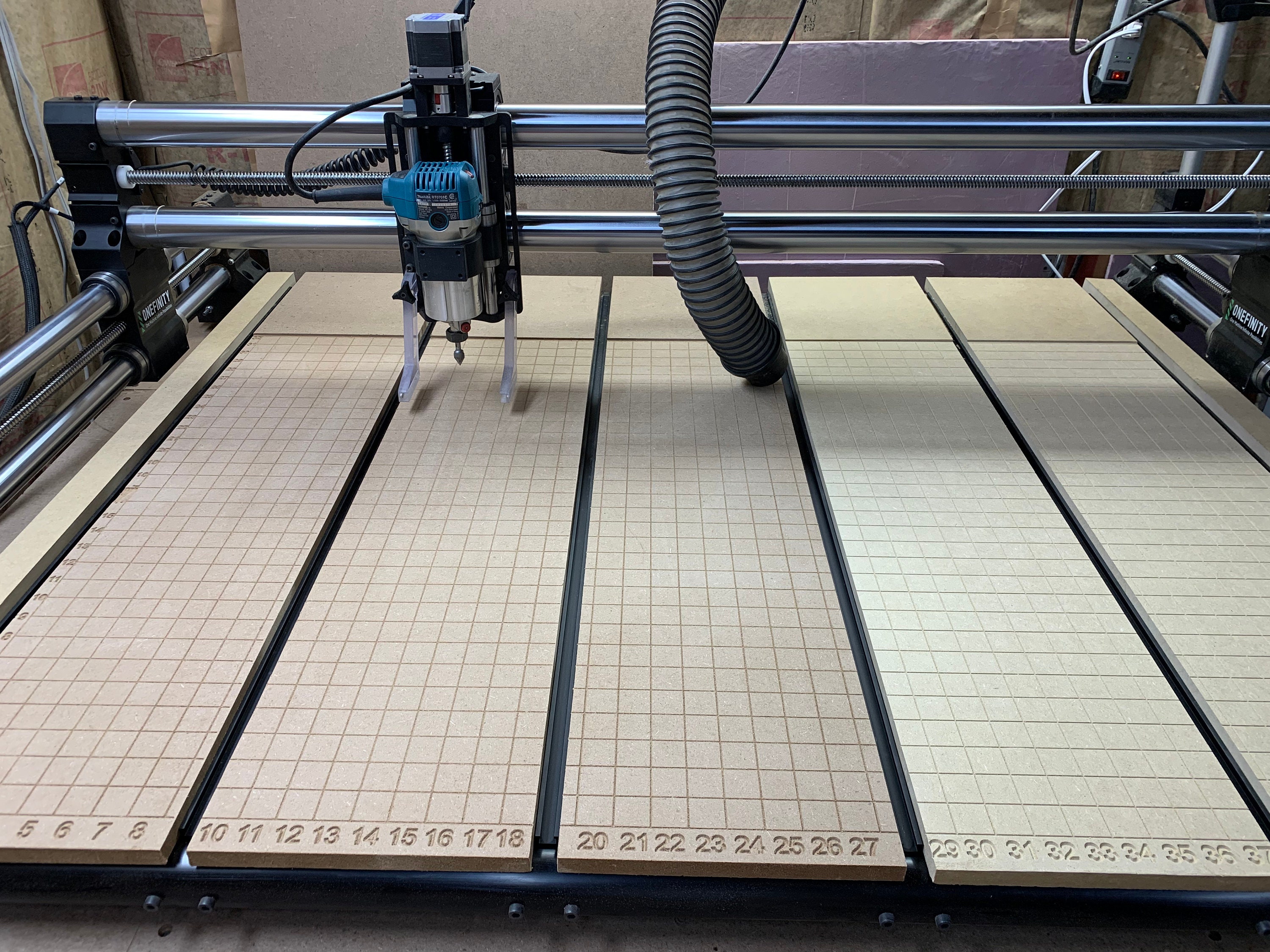 Onefinity CNC Wasteboard Surfacing Grid and Threaded Inserts Etsy