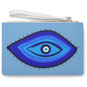 EVIL EYE CLUTCH Bag  Purse on the go Gift for Mom Gift For Her Gift for Teacher Gift for Wife
