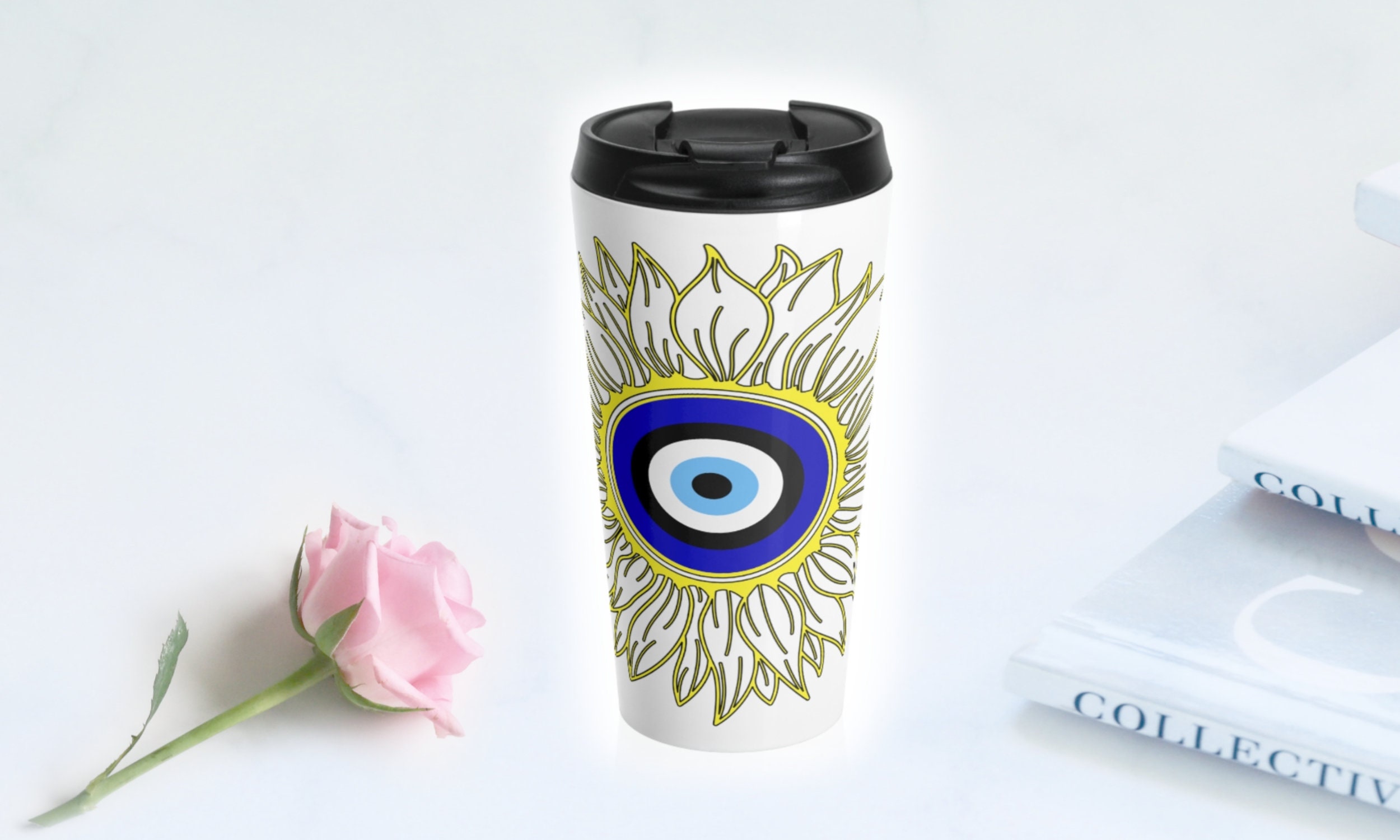 evil eye travel mug