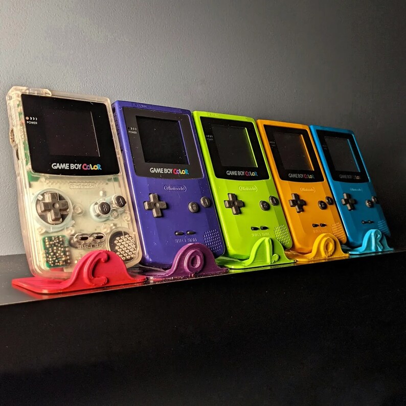 Interlocking Gameboy Color Stands Stl's for 3D Printing Etsy