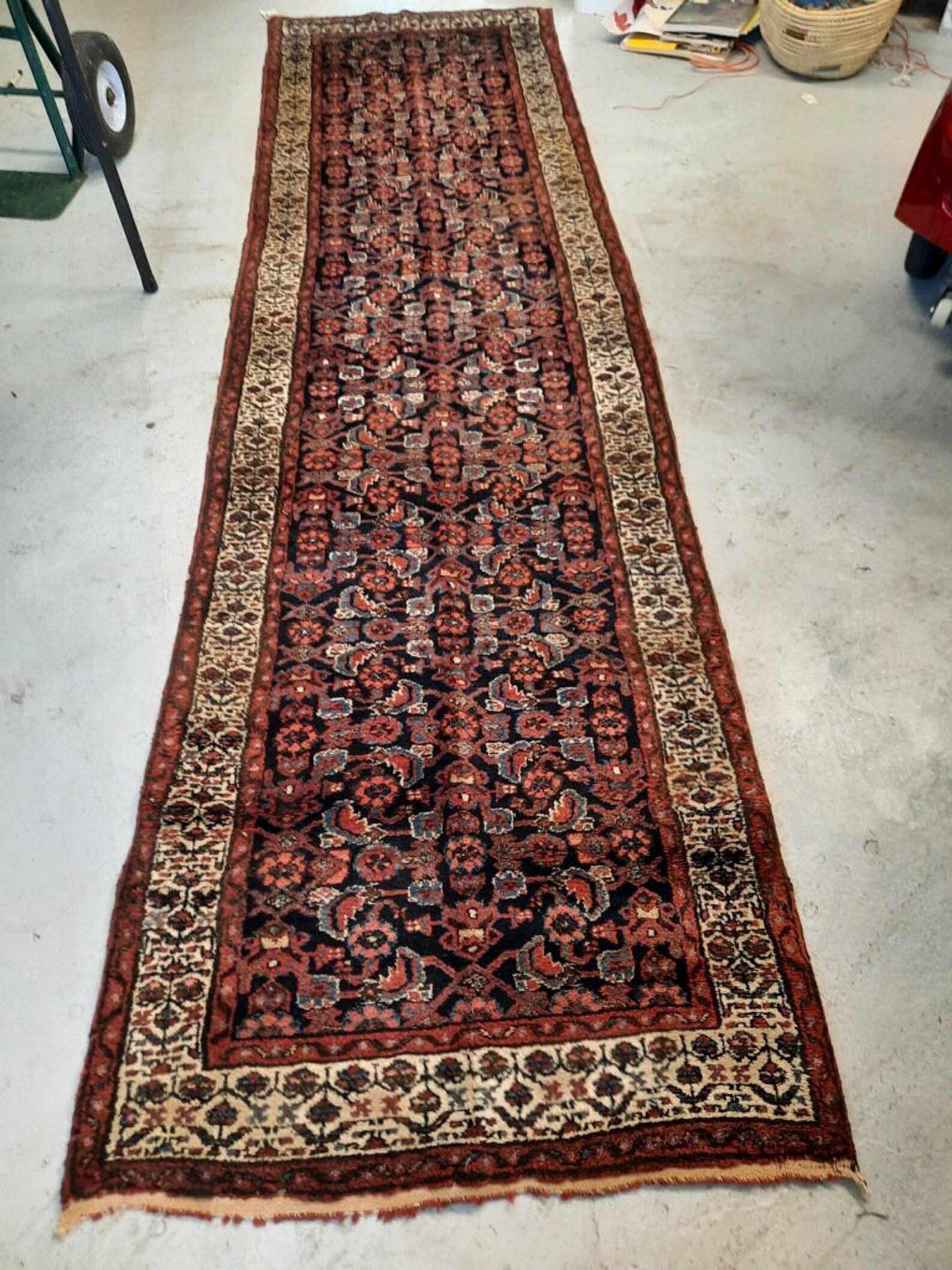 2'9 x 102 Vintage Rug/Antique Runner 100 Fine Etsy