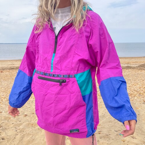 Vanquish Windbreaker Jacket 80s 90s Neon Etsy