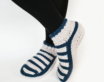 Instrucciones: Zapatillas de punto, zapatillas de punto talla 38-39 | Alemán | Inglés pdf
