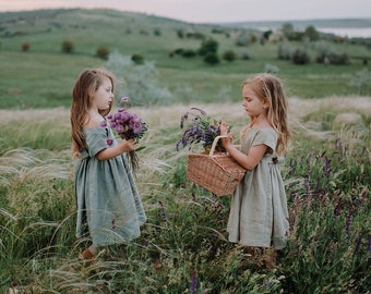 Bridal Flower Girl, Sage Green Flower Girl Dress, Gifts for Girls