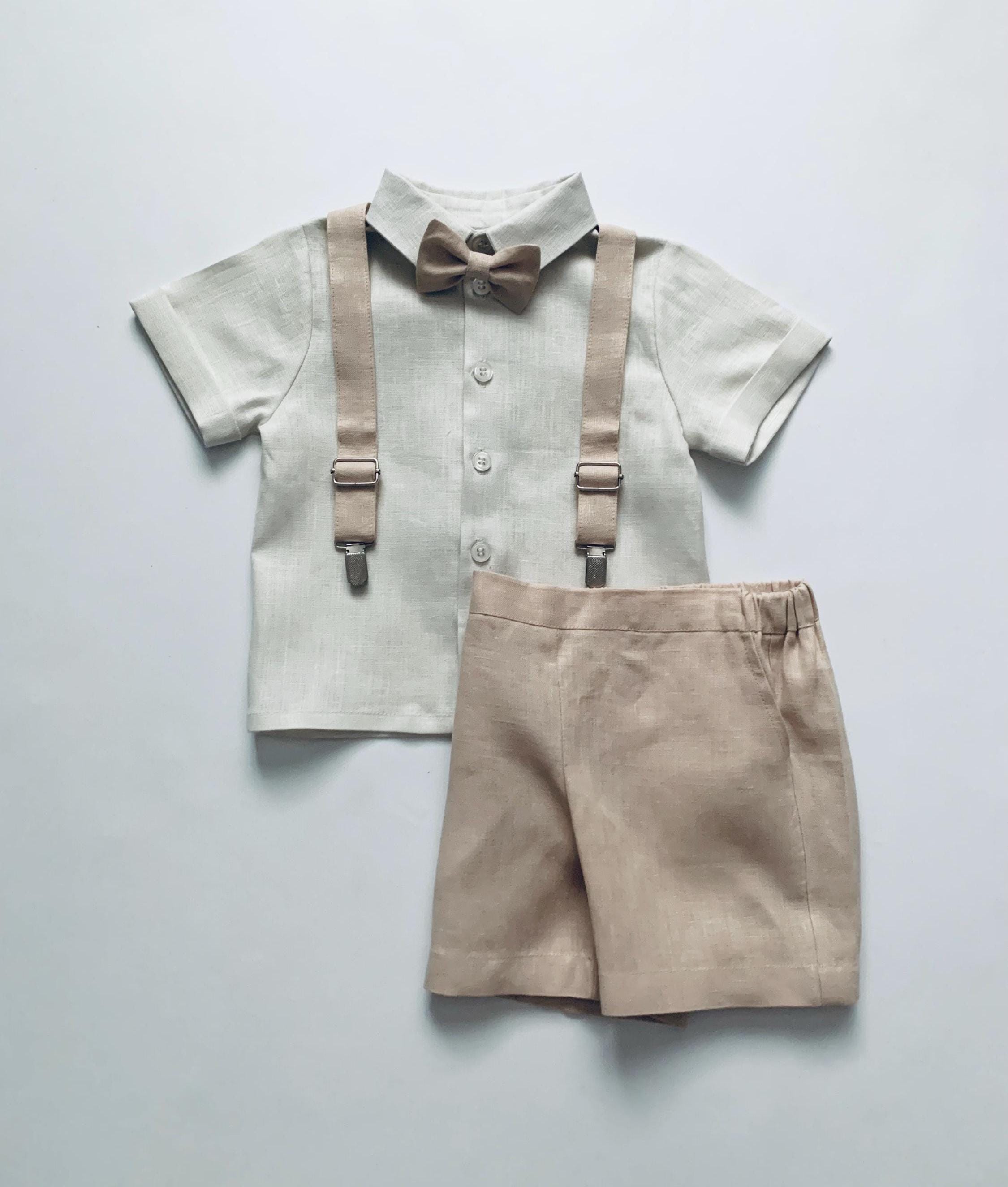 Toddler Boys Ivory Short Sleeve Dress Shirt - Etsy