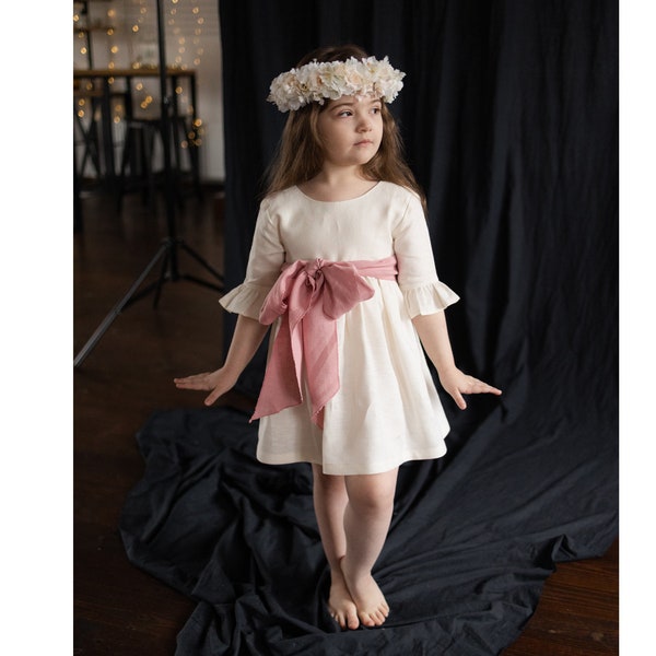 Cream Toddler Dress Etsy