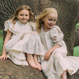 Ivory Junior Bridesmaid Dress with Lace