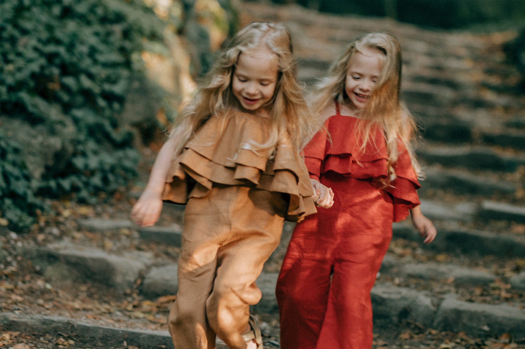 Orange Overall Dress 