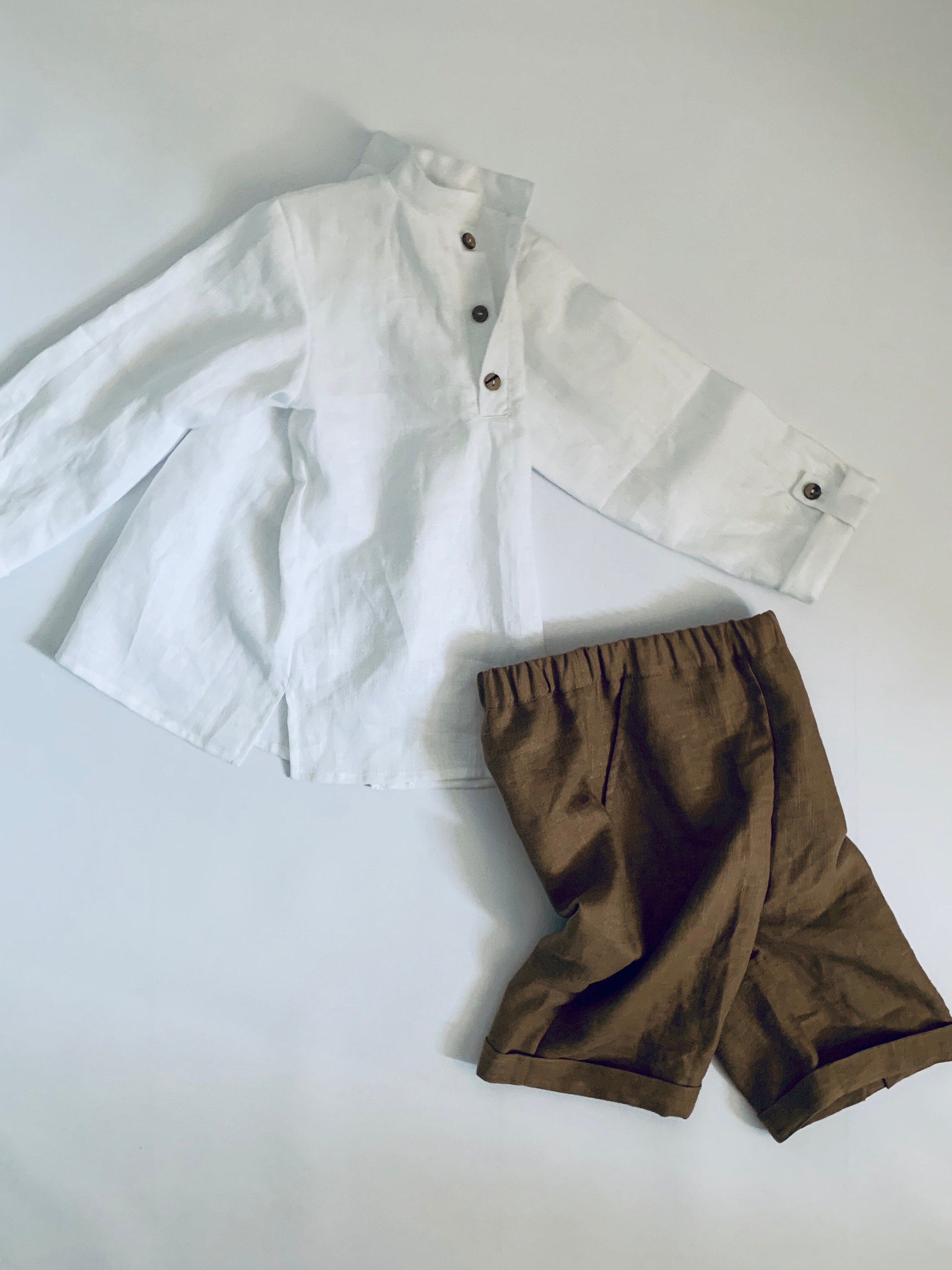 White Linen Shirt Long Sleeve Linen Shirt Toddler Boy Shirt Etsy