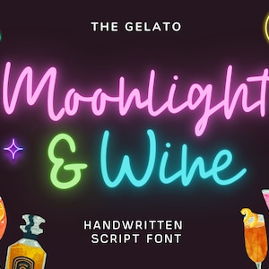 Neon Sign Script lettertype Monoline Script Handtekening Script lettertype Zomer handschrift lettertype Neon handgeschreven lettertype Neonlicht lettertype Neon bruiloft lettertype