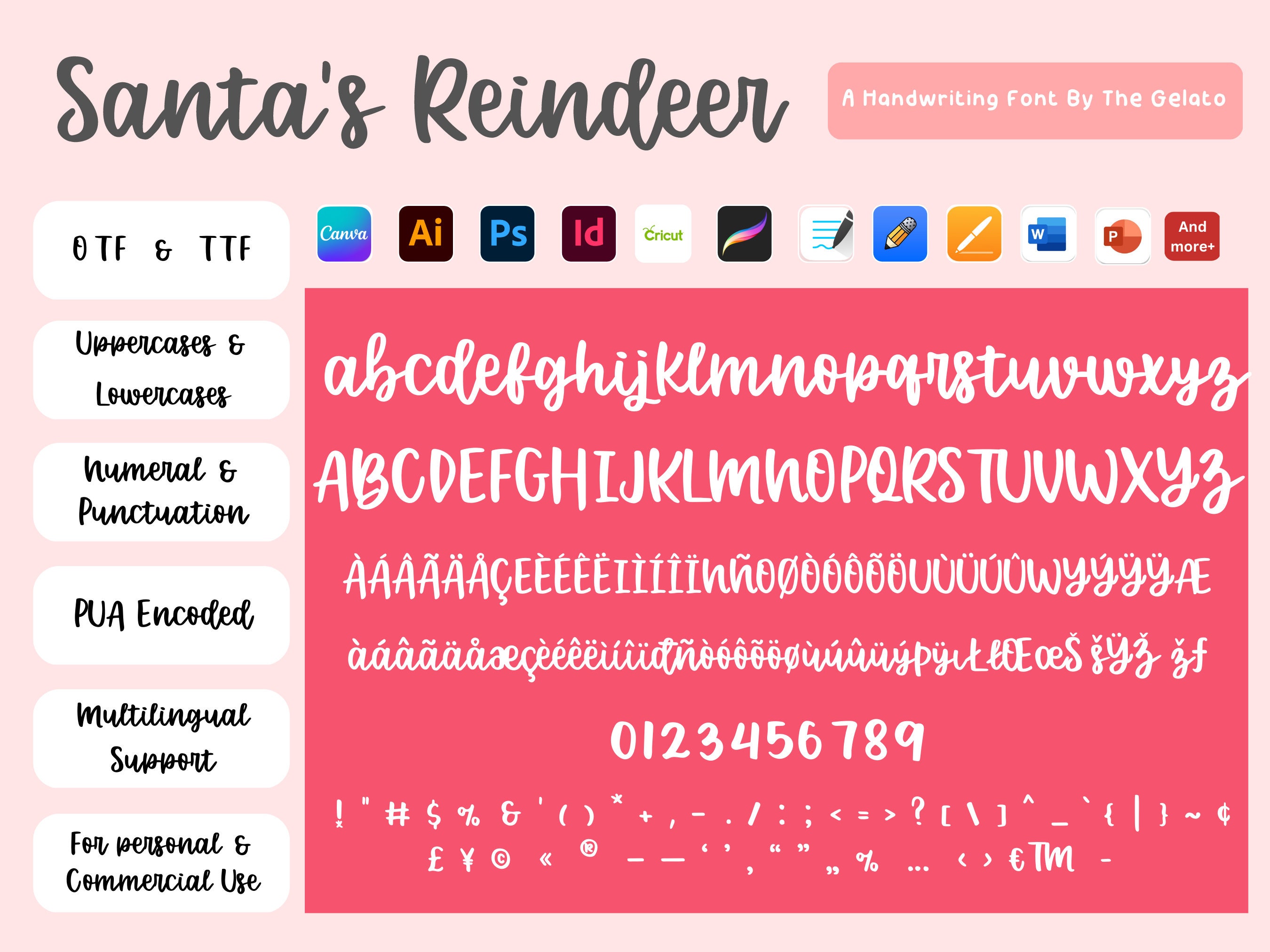 Font Duo Handlettering Monoline Cricut Font Cute Cursive Font Modern ...