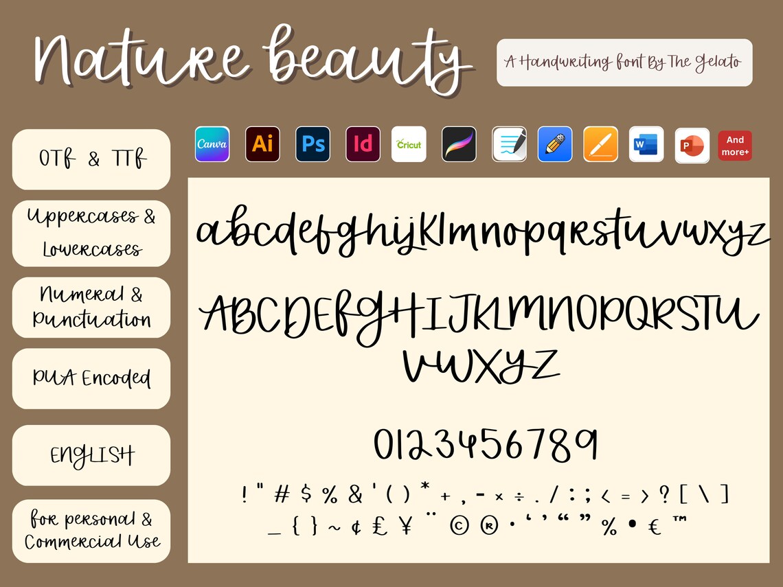 Thick Script Font Script Calligraphy Font Casual Handwritten - Etsy
