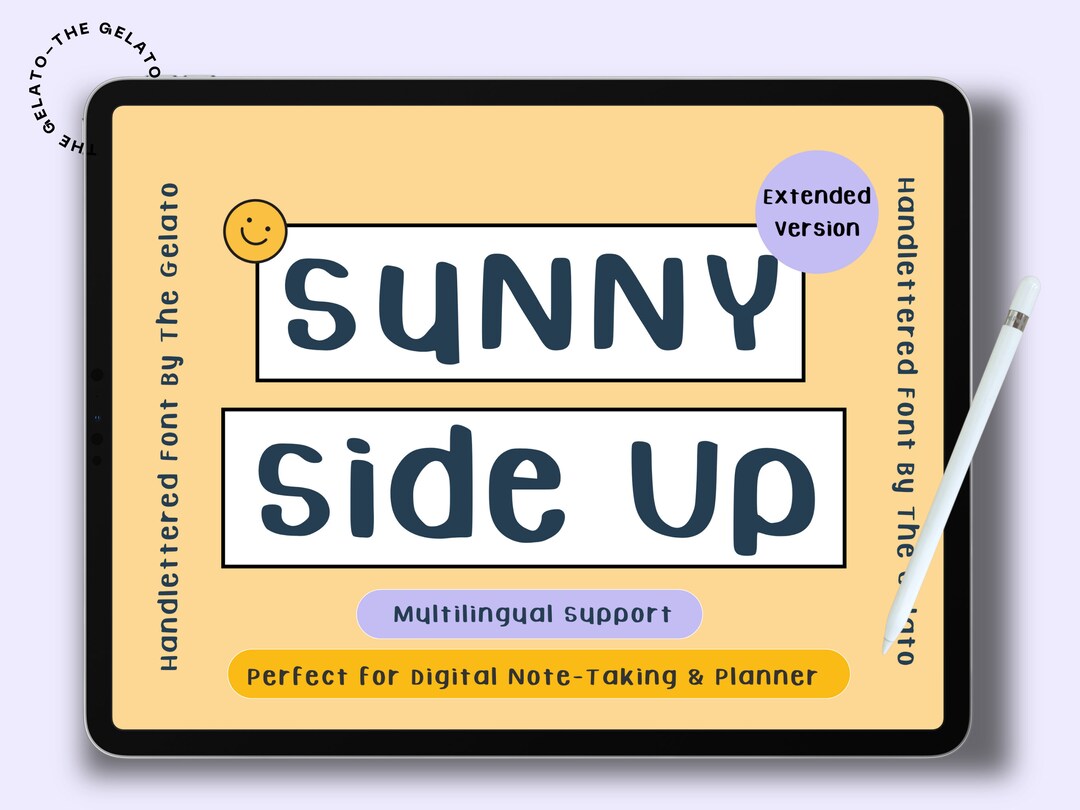 Student Goodnotes and Notability Font Multilingual Font Simple Western ...