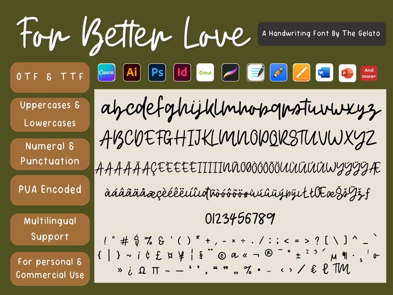 Brush Lettering Font Duo Thick Script Font Duo Cursive Calligraphy Font ...