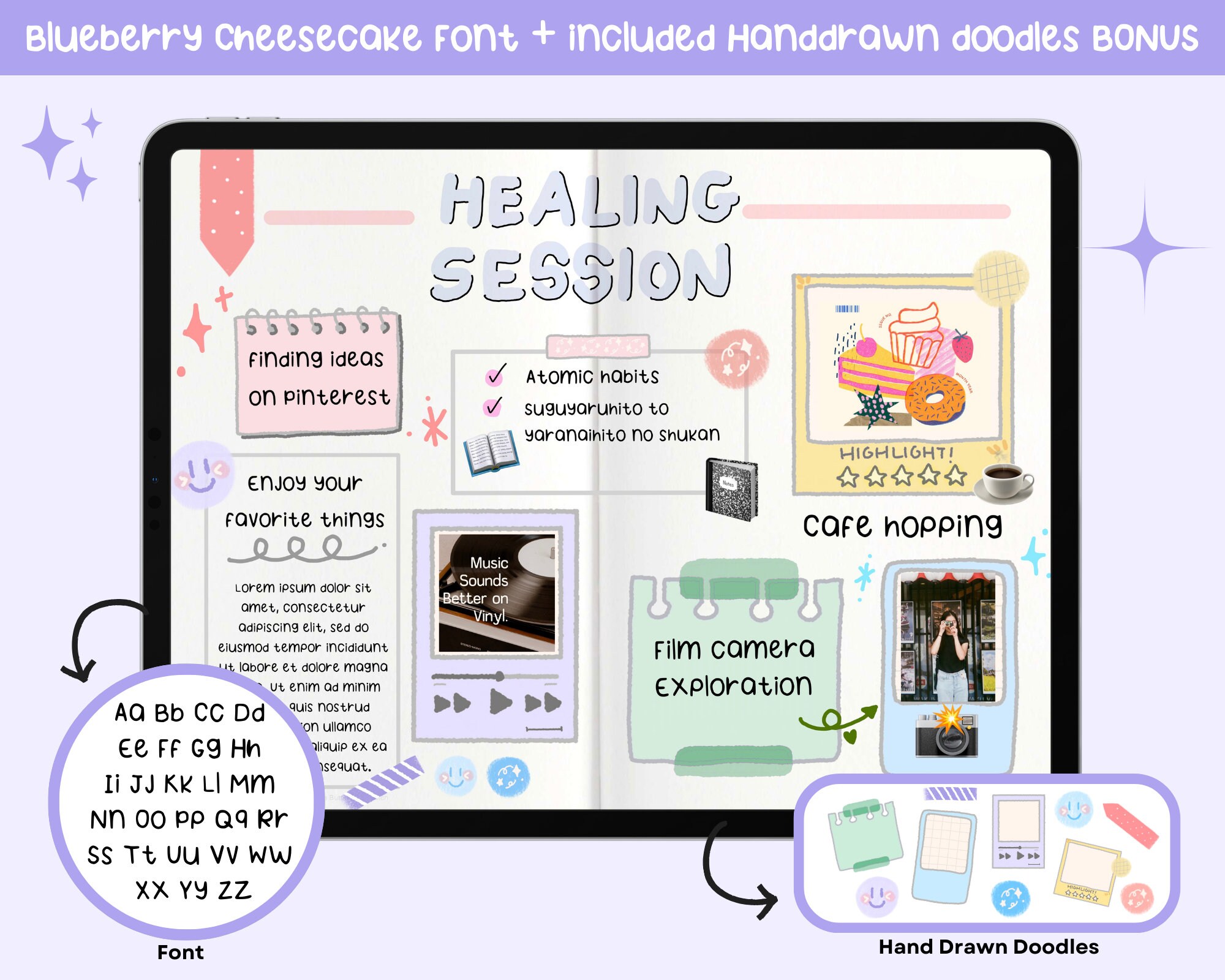 Cute Handwritten Font for Digital Note Taking and Planner Handwriting ...