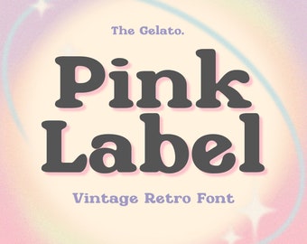 Retro Vintage Font Bold Bubbly Font Groovy 80S Font Modern Retro Font Hippie Font Procreate Y2K Font Boho Font Canva Elegant font Serif Font