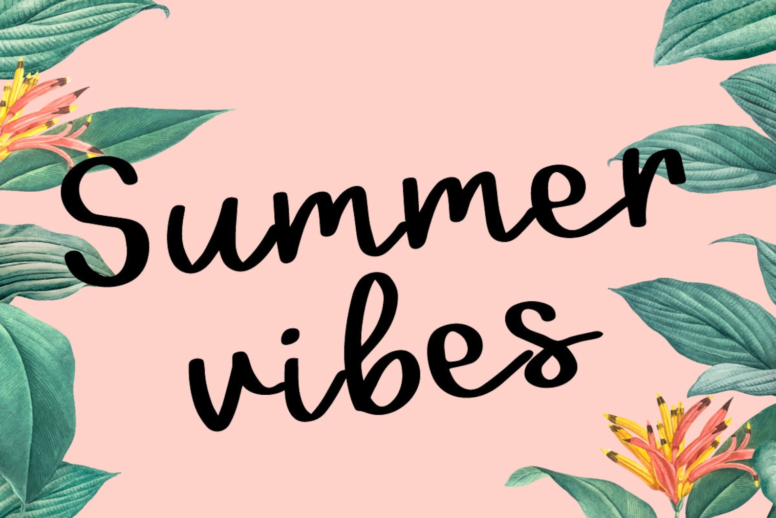 Summer Vibes Handwritten Script font | Etsy