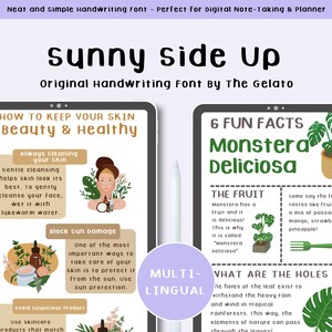 Clean Handwriting Font Goodnotes Handwritten Font Digital Planner Font ...