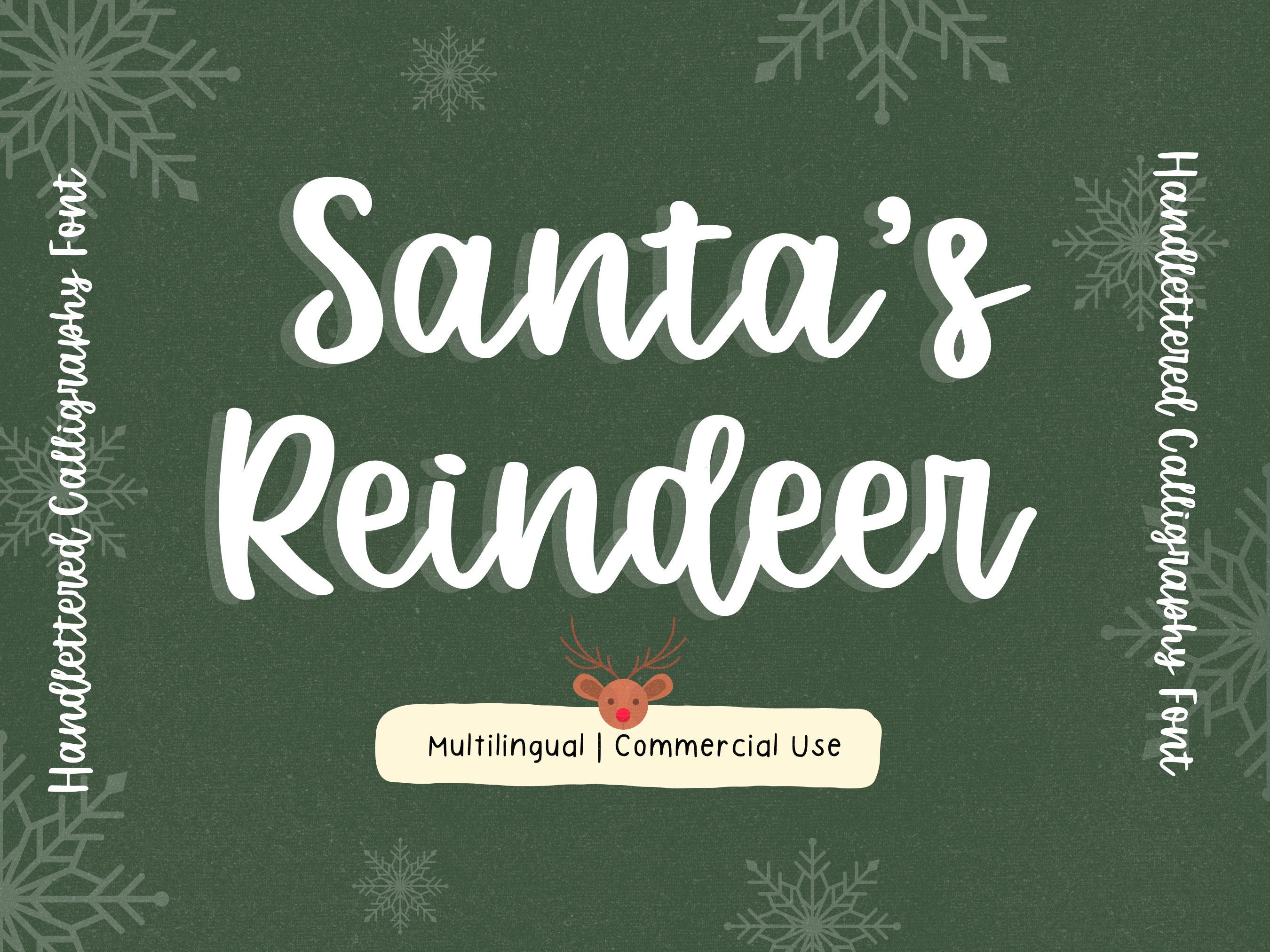 Calligraphy Christmas Font for Cricut Font Handwritten Font ...